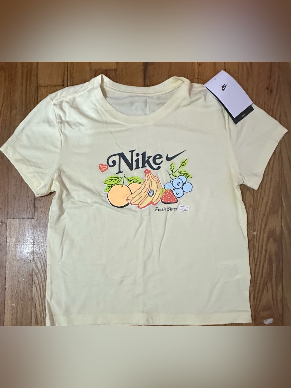 Nike Girl’s Cream Fruit Graphic Tee
